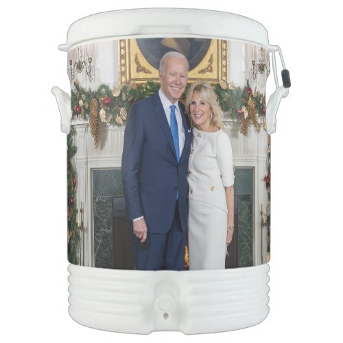 Merry Christmas President Joe Biden  1st Lady Beverage Cooler