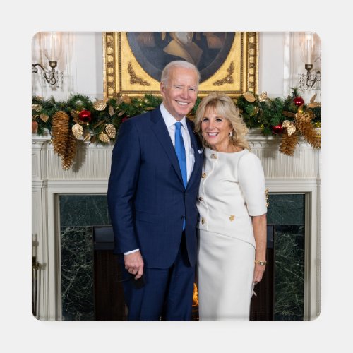 Merry Christmas President Joe Biden  1st Lady Coaster Set