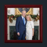 Merry Christmas, President Joe Biden & 1st Lady Gift Box<br><div class="desc">Merry Christmas card portrait of United States President Joe Biden and First lady Jill Biden.  This work is in the public domain in the United States because it is a work prepared by an officer or employee of the United States Government as part of that person’s official duties.</div>