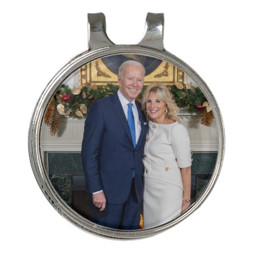 Merry Christmas President Joe Biden  1st Lady Golf Hat Clip