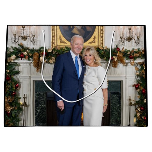 Merry Christmas President Joe Biden  1st Lady Large Gift Bag