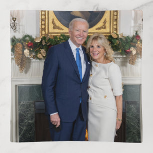 Merry Christmas, President Joe Biden & 1st Lady Trinket Tray