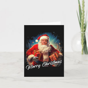 Merry Christmas – President Trump Santa Funny Grap Card