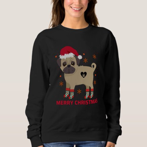 Merry Christmas PUG Sweatshirt