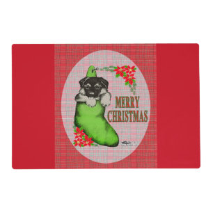 Merry Christmas Puppy Placemat
