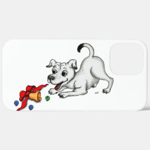 Merry Christmas! Puppy with Bell and Ball iPhone 12 Pro Max Case