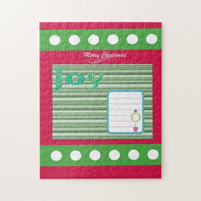 Merry Christmas Puzzle Christmas Joy  (Vertical)