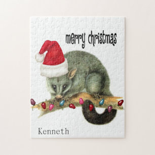 Merry Christmas Puzzle Christmas Possum