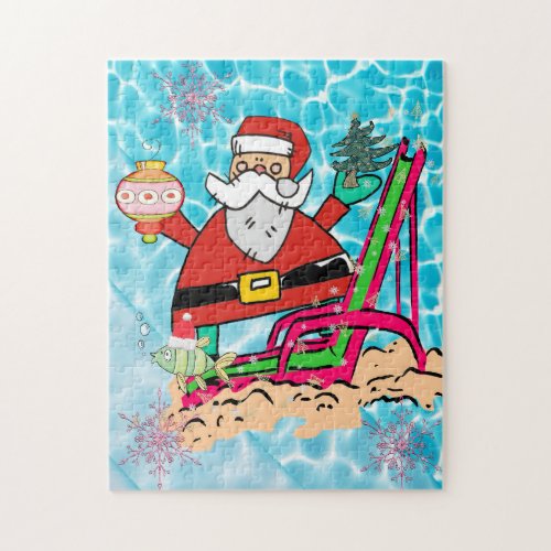 Merry Christmas Puzzle Christmas Santas Toys