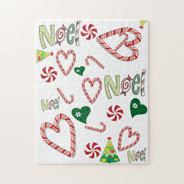 Merry Christmas Puzzle Noel Elf  (Vertical)