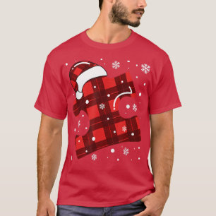 Merry Christmas Puzzle Santa Hat Autism Awareness T-Shirt