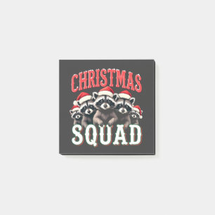 Merry Christmas Raccoon Santa Hat Lovers Post-it Notes