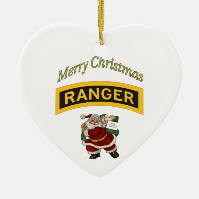 Merry Christmas Ranger Ornament (Front)