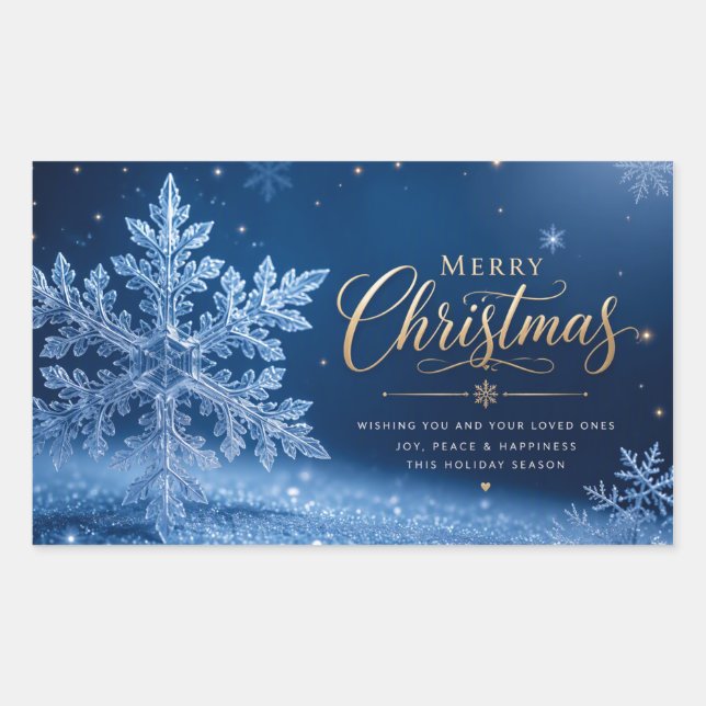 Merry Christmas  Rectangular Sticker (Front)
