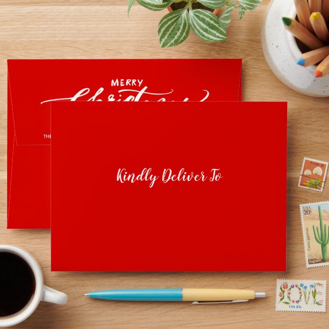 To A Dear Friend At Christmas A5 Greeting Card With Red Envelope - Made In UK