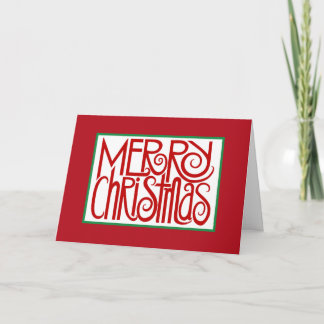 Merry Christmas Red Card
