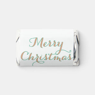 merry christmas red green name love stylish modern hershey's miniatures