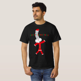 merry christmas red green santa claus character T-Shirt