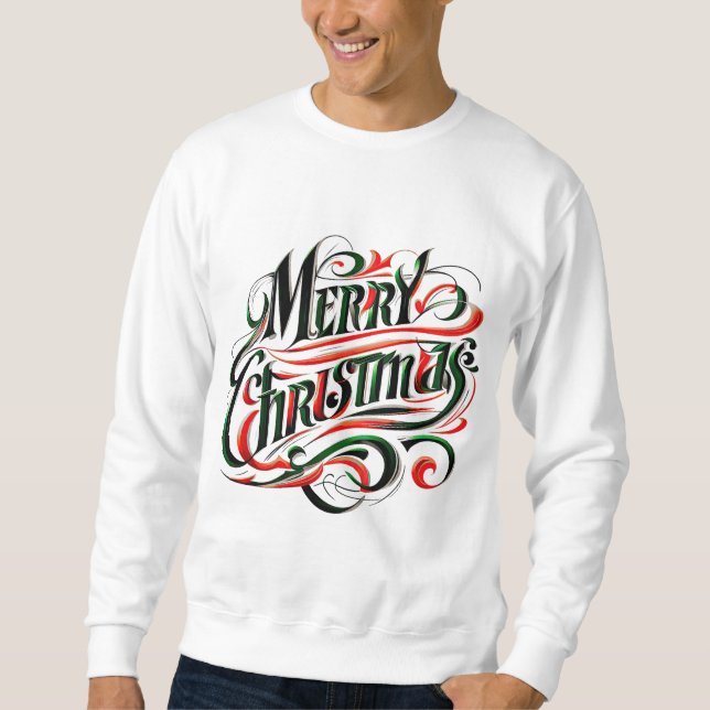 Merry Christmas Red Green Sweatshirt (Front)