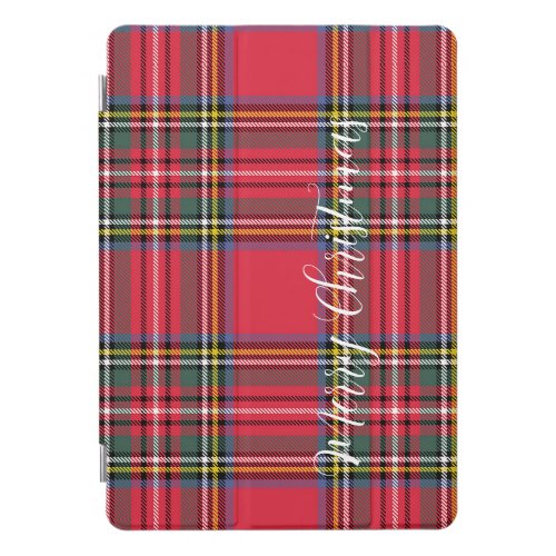Merry Christmas Red Plaid  iPad Pro Cover