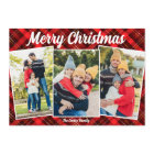 Merry Christmas Red Plaid Tartan 3 Photo
