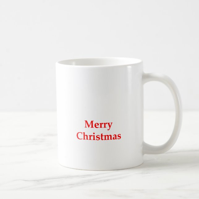 Merry Christmas Red The MUSEUM Zazzle Gifts Coffee Mug (Right)