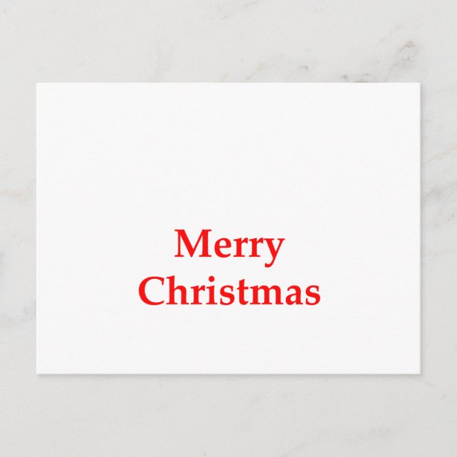 Merry Christmas Red The MUSEUM Zazzle Gifts Holiday Postcard (Front)