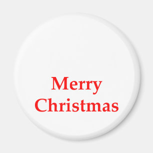 Merry Christmas Red The MUSEUM Zazzle Gifts Magnet