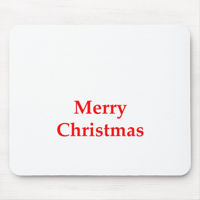 Merry Christmas Red The MUSEUM Zazzle Gifts Mouse Pad (Front)