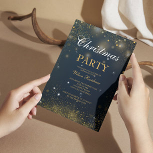 Merry Christmas   Red Typography Invitation