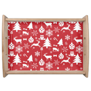 Merry Christmas: Red Vintage Collection Serving Tray