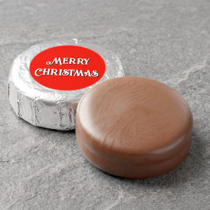 Merry Christmas Red White  Dipped Oreo Cookie Favors