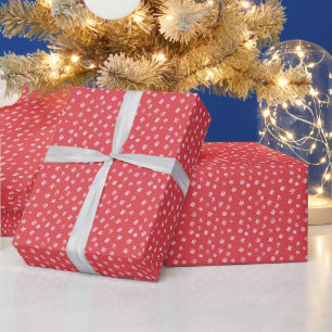 Merry Christmas Red White Peppermint Candy Wrapping Paper