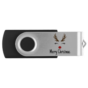 Merry Christmas Reindeer Flash Drive