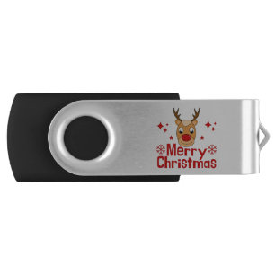 Merry Christmas Reindeer Flash Drive