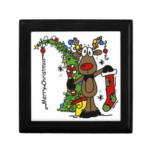 Merry Christmas Reindeer Gift Box