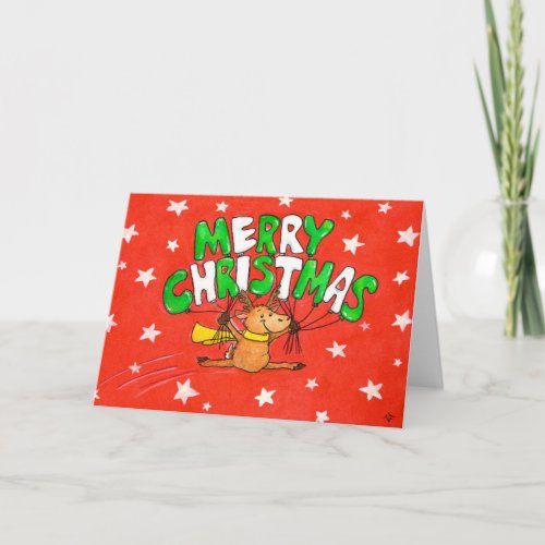 Merry Christmas Reindeer greeting card 