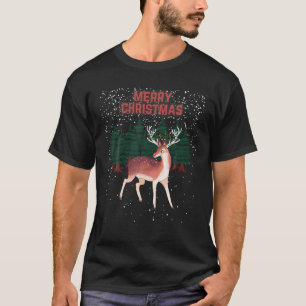 Merry Christmas Reindeer Rudolph Tangled Christmas T-Shirt