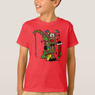 Merry Christmas Reindeer T-Shirt