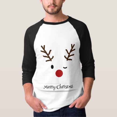 Merry Christmas Reindeer T_Shirt