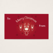 Merry Christmas Reindeers Gift Card (Front)