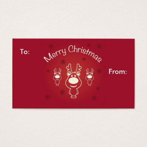 Merry Christmas Reindeers Gift Card