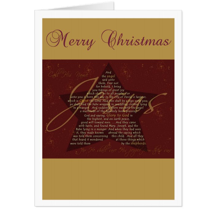 Merry Christmas Religeous Large Greeting Card  Zazzle.com