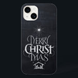 Merry CHRISTmas Religious Chalkboard Calligraphy C Case-Mate iPhone 14 Case<br><div class="desc">We say Merry Christmas; but often we forget the origin of the words. This original hand lettering uses its unique design to tell the story simply and elegantly. Show your CHRISTmas spirit.</div>