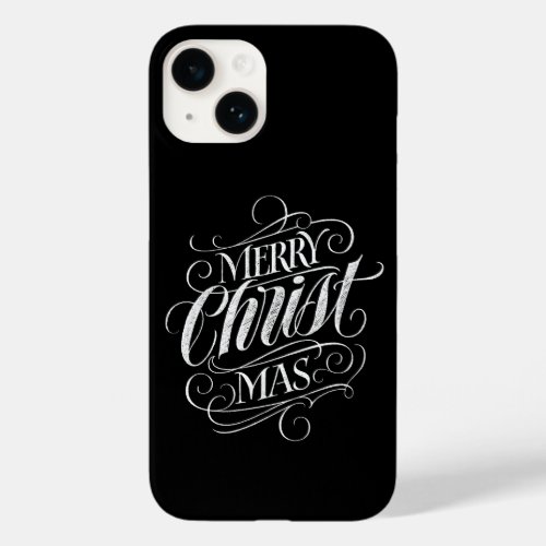 Merry Christmas Religious Chalkboard Lettering Cas Case_Mate iPhone 14 Case