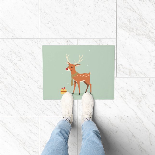 Merry Christmas Renne Doormat (Indoor)