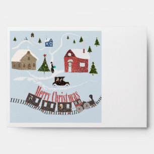 Merry Christmas , retro Envelope