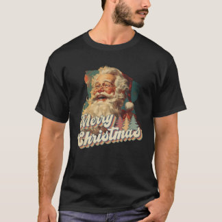 Merry Christmas Retro Santa vintage Xmas T-Shirt