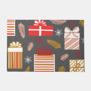 Merry Christmas Retro Stars Holiday      Doormat