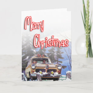 Merry Christmas - Retro style Holiday Card